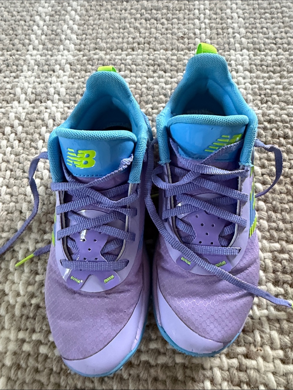 Basketball shoes New Balance Lavender and Aqua Athletic Sneakers